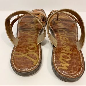sam edelman gael leather & leopard print calf hair sandals